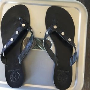 Tory Burch Black leather sandals Size 8